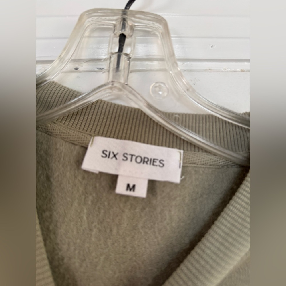 Six Stories 'Bride' statement sweatshirt in sage NWOT - Picture 4 of 5